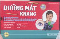 Dưỡng Mắt Khang: hỗ trợ cải thiện thị lưc, giảm nguy cơ thoái hóa võng mạc, giảm các biểu hiện : khô mắt, mỏi mắt